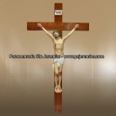 Cristo Crucificado em madeira e marfinite